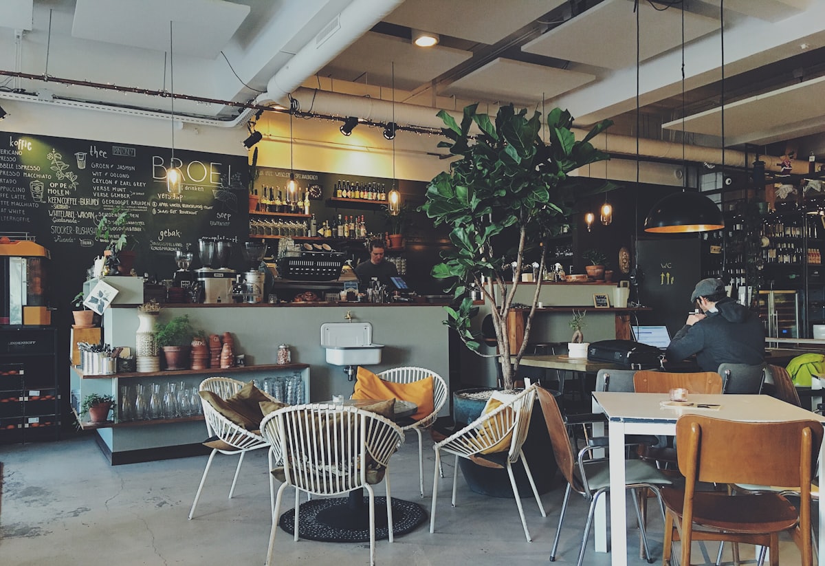 Cozy café interior